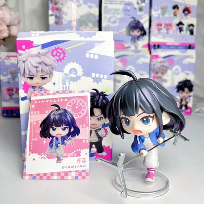 Link Click Season 2 Back In Time Series Cartoon Lu Guang Chen Xiaoshi Li Tianchen Li Tianxi Qiao Ling Figure Model Toy Kids Gift