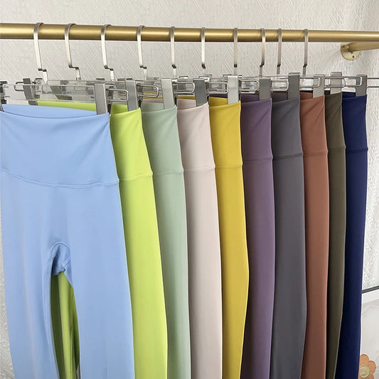 Hot Sale Fitness Female Leggings Running Pants Naked Feeling Leggings High Waist Push Up Sport Women Fitness Running Yoga Pants