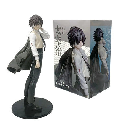 22cm Bungou Stray Dogs Anime Figure Youth Dazai Osamu Action Figure Nakahara Chuuya Figurine PVC Collection Model Doll Toys