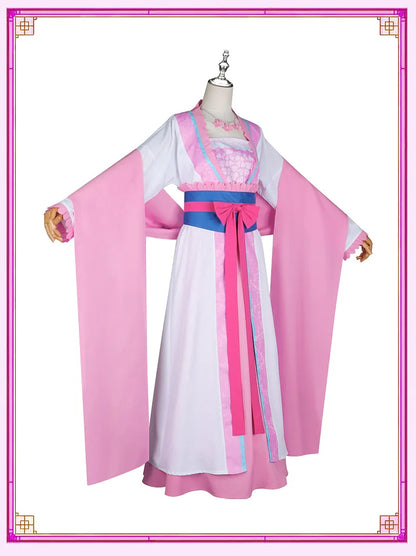 Anime The Apothecary Diaries Lishu Cosplay Costume Wig Dress Earrings Headwear Hanfu Kusuriya No Hitorigoto for Women Girls Cos