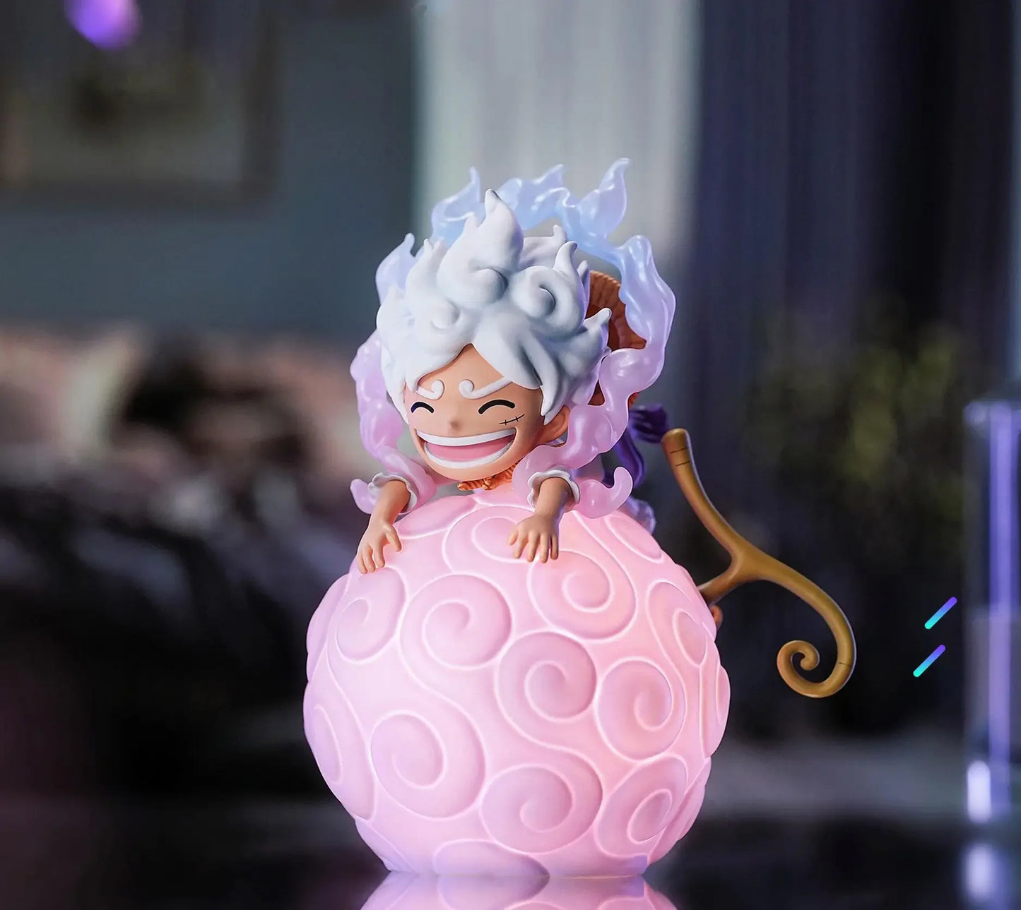 One Piece jimei Devil Fruit Serie Voice-Controlled Night Light Luffy Nico Robin Chopper Portga·D· Ace Anime Figure Desktop Model