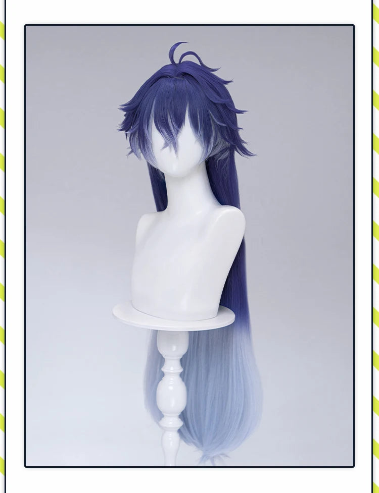 IN STOCK Ineffa Nefer Jahoda Flins Wig Game Genshin Impact DokiDoki Men Gradient Deying Hair Flins Cosplay Free Cap Halloween