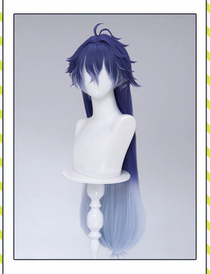 IN STOCK Ineffa Nefer Jahoda Flins Wig Game Genshin Impact DokiDoki Men Gradient Deying Hair Flins Cosplay Free Cap Halloween