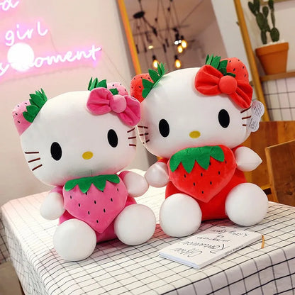 20-45cm Aoger Hello Kitty Plush Toys Anime Kawaii Pillow Doll Stuffed Animal Children Plushies Decoration Peluche Birthday Gift