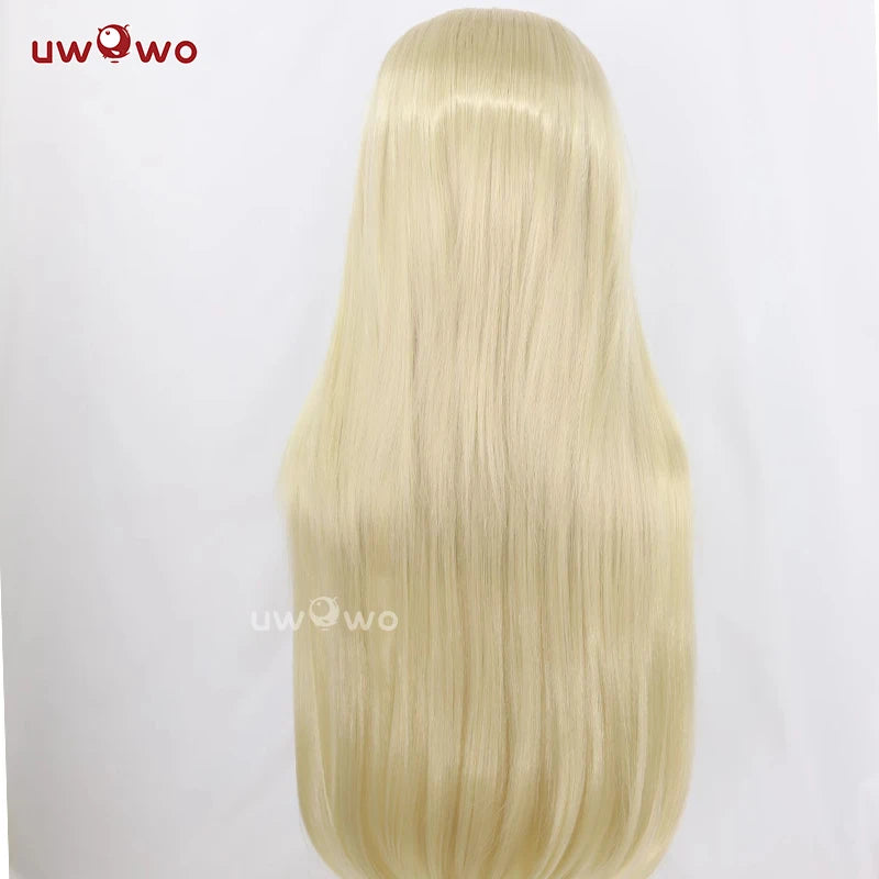UWOWO Evelynn Wig Game  League of Legends/LOL Coven Evelynn Cosplay Wig Lace wig Lace hair Long Hair Yellow Hair 90CM New Style
