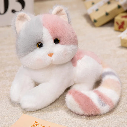 cartoon Cat Plushies toy Soft Doll Lifelike Pet Cat stuffed pillow doll Adorable Birthday Gift For Girl Boy