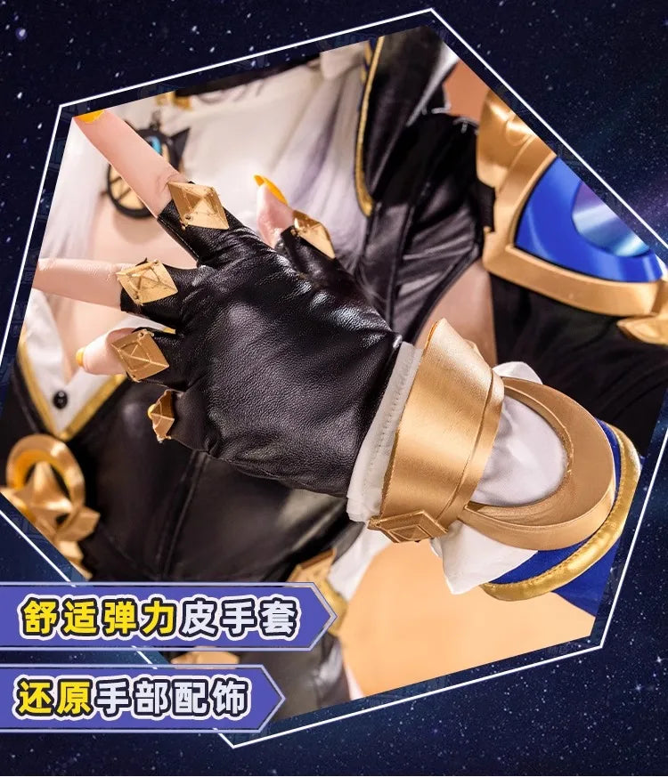 iCoser Honkai Star Rail Cipher Cosplay Costume Wig Bodysuit Uniform Cifera Tail Halloween Party for Women Girls Festival Props