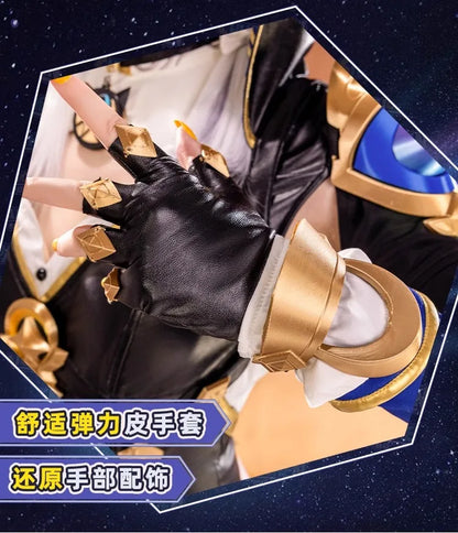 iCoser Honkai Star Rail Cipher Cosplay Costume Wig Bodysuit Uniform Cifera Tail Halloween Party for Women Girls Festival Props