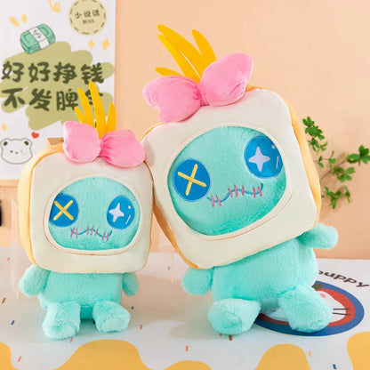 30/60cm Bread Scrump Disney Lilo and Stitch Plush Toys Kawaii Cartoon Stich Pillow Stuffed Doll Plushie Kids Birthday Xmas Gifts