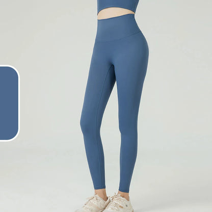 The Codex Seamless Yoga Leggings for Women – Athletic Gym Workout Fitness Pants Tights - Code Blue 1 / XL
