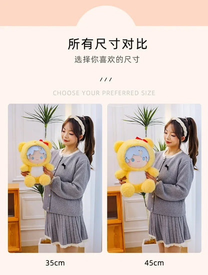 New 35/45/55CM Kawaii Movie Peripheral Yellow Little Bear Boy Stuffed Toy Soft Doll Pillow Decoration Children's Birthday Gif