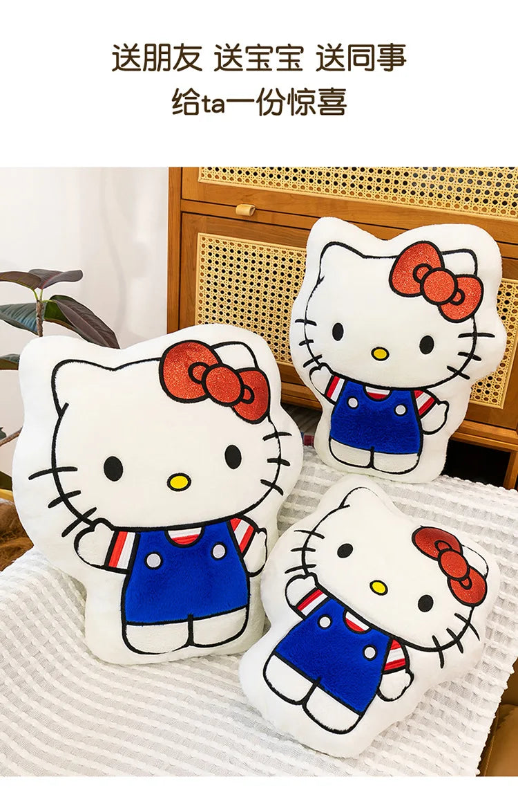 New Hello Kitty Plush Toy Kitten Stuffed Animal Soft Pillow Cute Doll for Girls Birthday Christmas Gift Perfect Sleep Companion