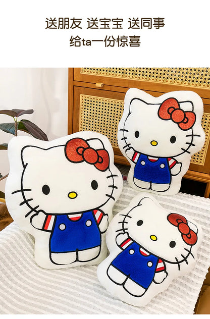 New Hello Kitty Plush Toy Kitten Stuffed Animal Soft Pillow Cute Doll for Girls Birthday Christmas Gift Perfect Sleep Companion