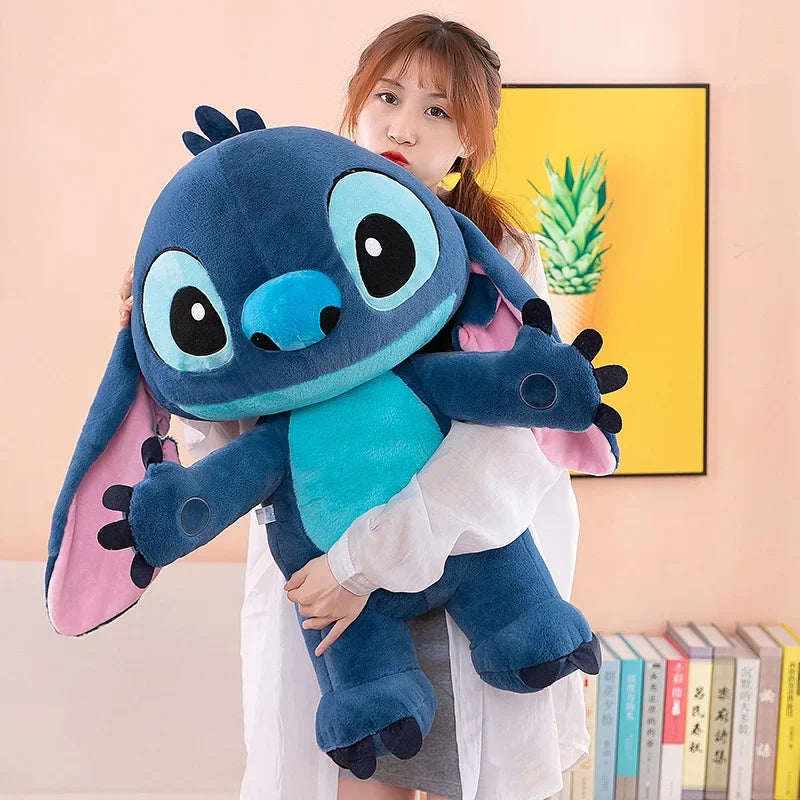 30/60cm Disney Lilo and Stitch Plush Toys Standing Posture Kawaii Pixar Anime Plushie Stich Dolls Soft Stuffed Gift for Children