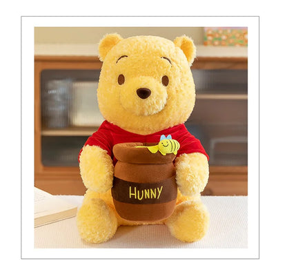 35-55cm Anime Honey Jar Winnie The Pooh Soft Plush Toys Pooh Bear Stuffed Animal Dolls Children Kids Kawaii Birthday Gift