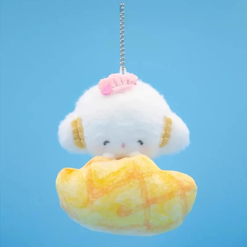 Genuine Sanrio New Kawaii Cute Cogimyun Kogimyun Plush Keychain Stuffed Plush Toy Small Pendant Keyring Birthday Gifts For Girls