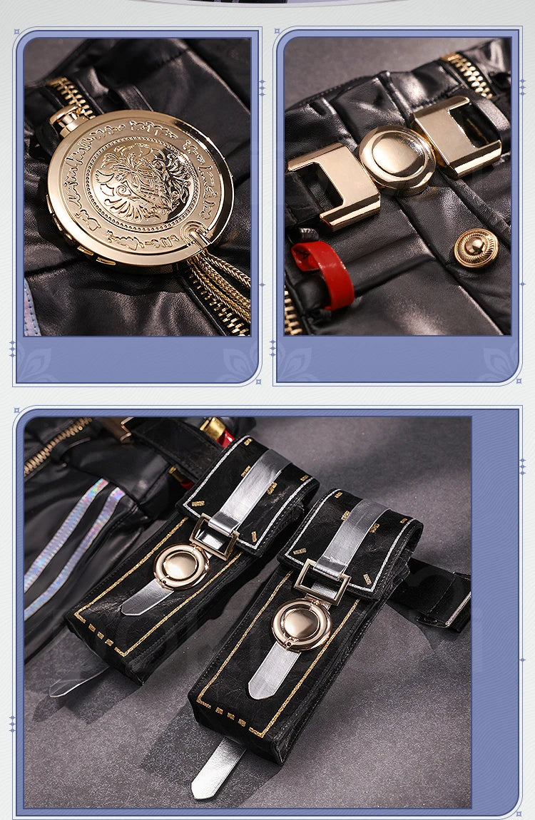 IN STOCK Zani Cosplay Costume Game Wuthering Waves DokiDoki-SR Women Costume Zani Cosplay Wig Metal Accessories Halloween