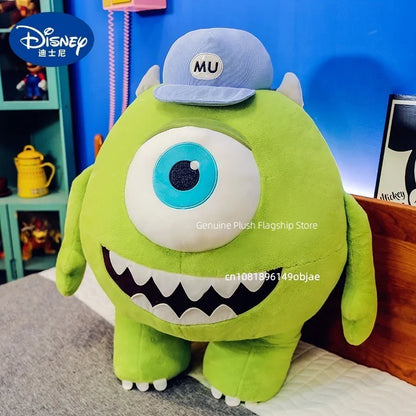 40/60CM Big Size Mike Wazowski Disney Anime Plush Stuffed Doll Kawaii Room Decoration Plushies Pillow Ornaments Holiday Gifts