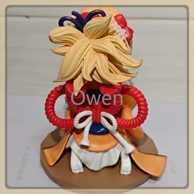 Anime Yoimiya Cute Girl Genshin Impact Figures Kawaii Figurines Q Version 14cm PVC Collection Birthday Decoration Toys Gift