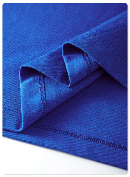 ZODF New 2025 Heavy Weight 305gsm Solid Cotton T Shirts For Men Unisex Summer Oversized Noshrink Basic T-Shirt Brand Tops HY0475