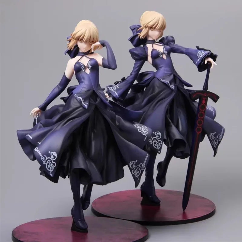 25cm Fate/Stay Night Saber Alter - Pvc Anime Figurine Formal Dress Version Swapable Stylish Room Decoration Desk Ornament Gift