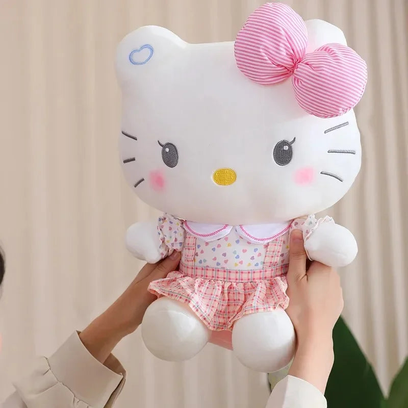 4style Hello Kitty Anime Hello Kitty Stuffed Toys Plushier Soft Pillow Birthday Gifts For Girls Kawaii Hello Kitty Plush Dolls