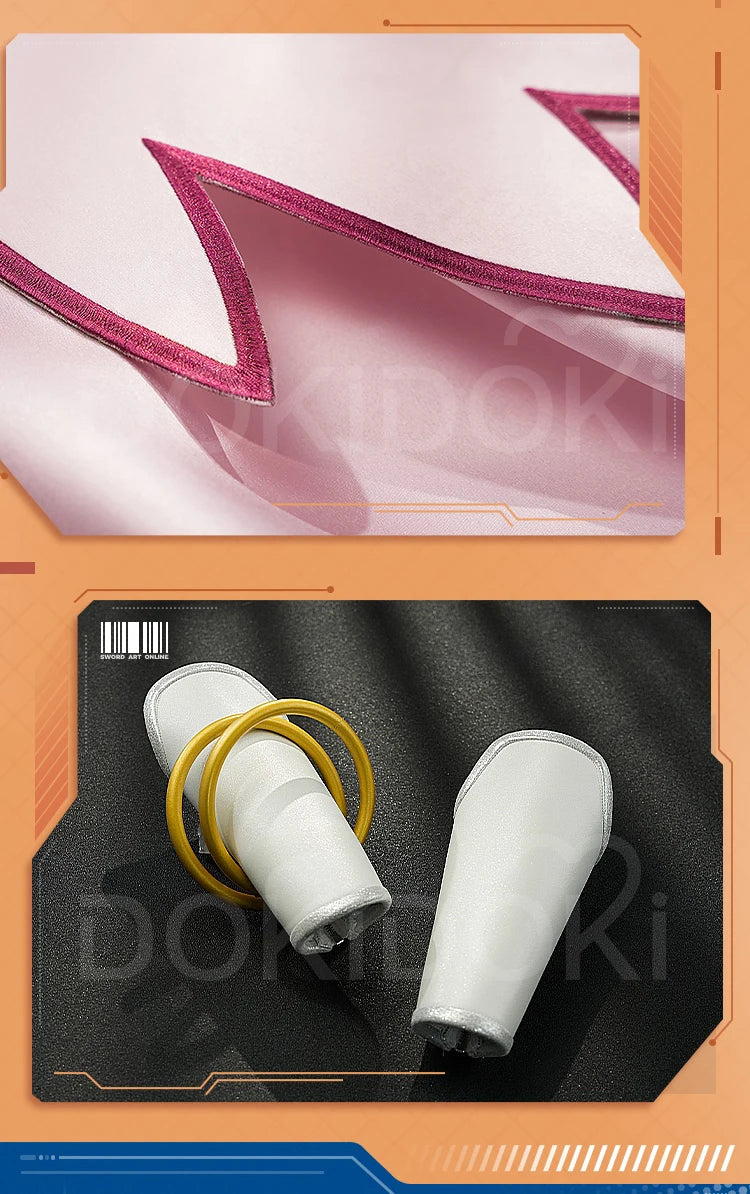 IN STOCK Yuuki Asuna Cosplay Costume Anime Sword Art Online Cosplay DokiDoki-SR Female Costume The Goddess of Creation Asuna Wig