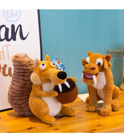 Disney Ice Age Sid Stuffed Toys Anime Cart Squirrel Scart Manny Diego Sloth Plush Doll Toy Room Decoration Kids Christmas Gift