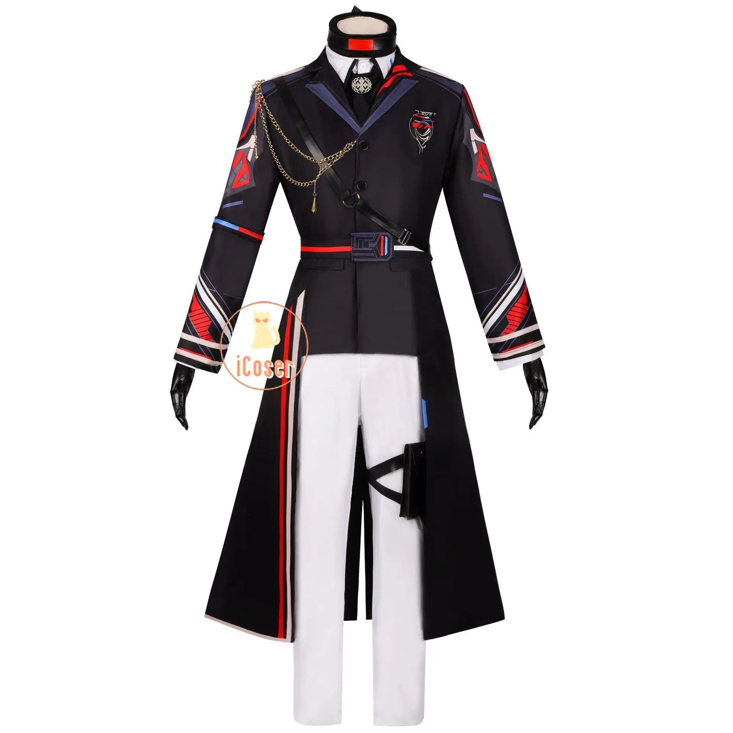 Love and Deepspace Caleb Cosplay Costume Wig Farspace Colonel Uniform Cap Outfit Halloween Party for Women Men Carnival Props