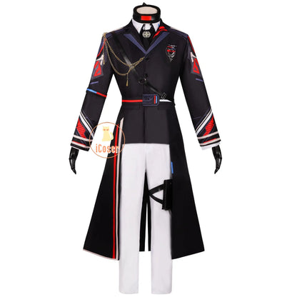 Love and Deepspace Caleb Cosplay Costume Wig Farspace Colonel Uniform Cap Outfit Halloween Party for Women Men Carnival Props