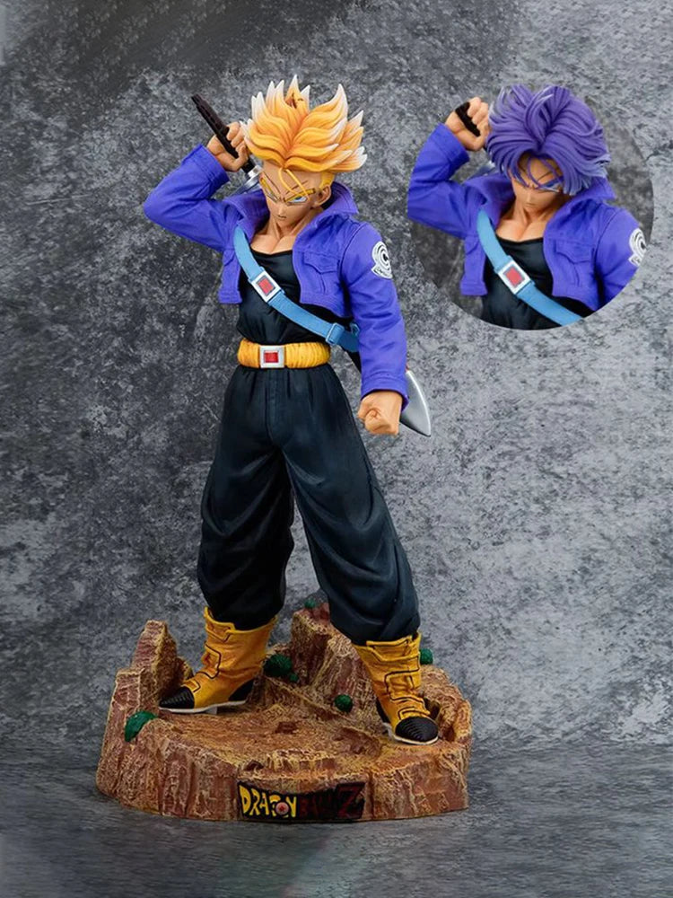2025 48cm Dragon Ball Z Anime Figurine Trunks Figure Super Saiyan Trunks Pvc Model Statue Doll Collection Decoration Toys Gifts