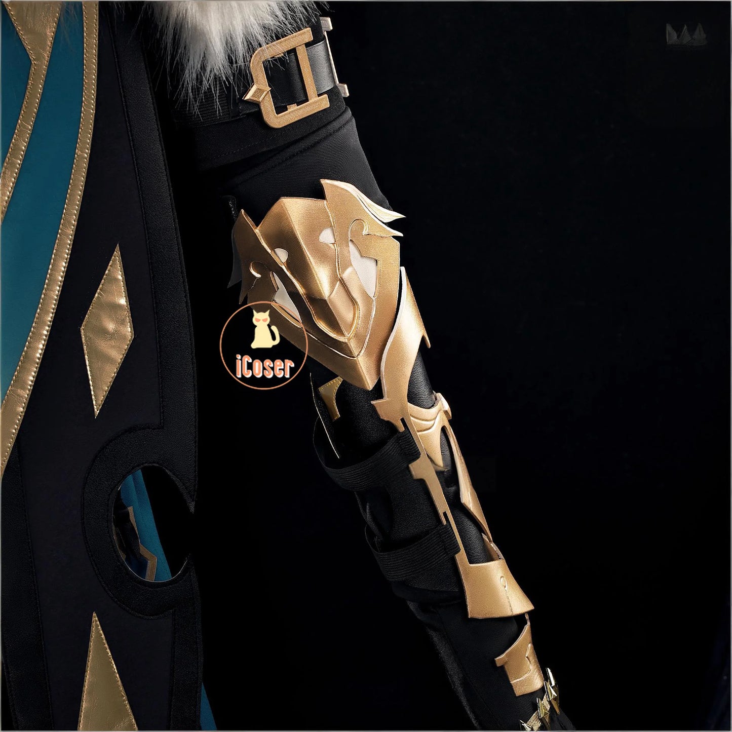 Genshin Impact Varka Cosplay Costume Wig Uniform Knights of Favonius Mondstadt Halloween Party Women Men Girls Role Play Props