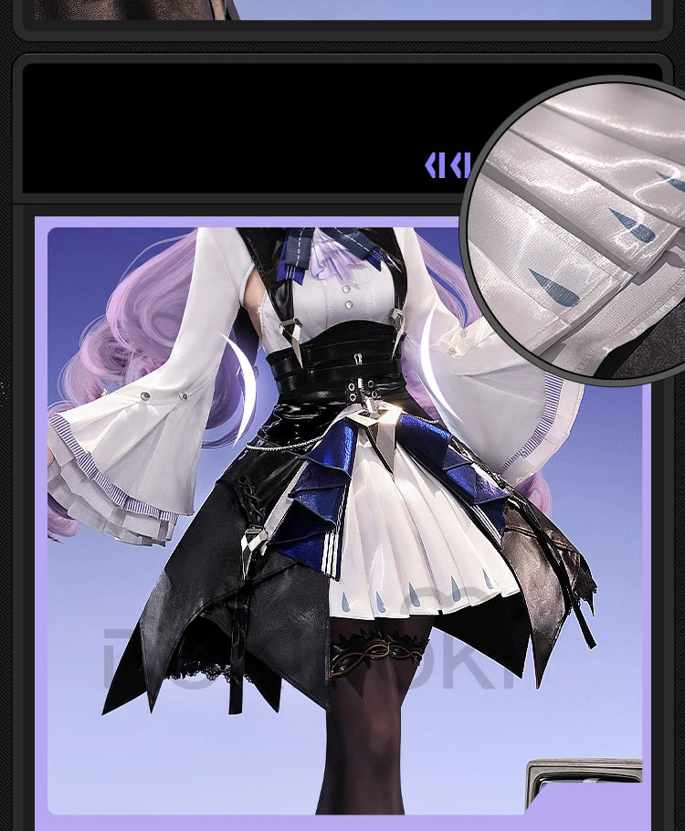 IN STOCK Vivian Banshee Cosplay Costume Game Zenless Zone Zero DokiDoki-SR Vivian Cosplay Metal Accessories ZZZ