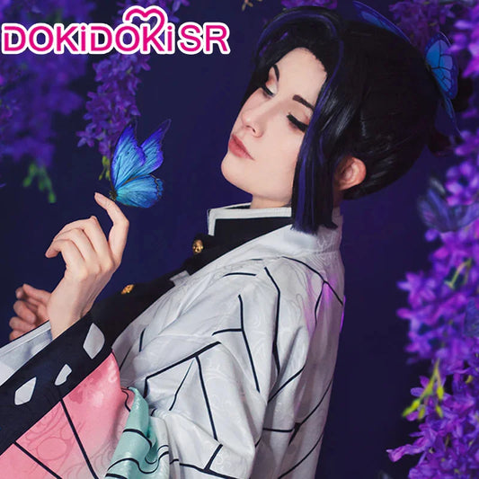 Shinobu Cosplay Costume Anime DokiDoki-SR Women Uniform Shinobu Cosplay Haori Women Halloween Costume