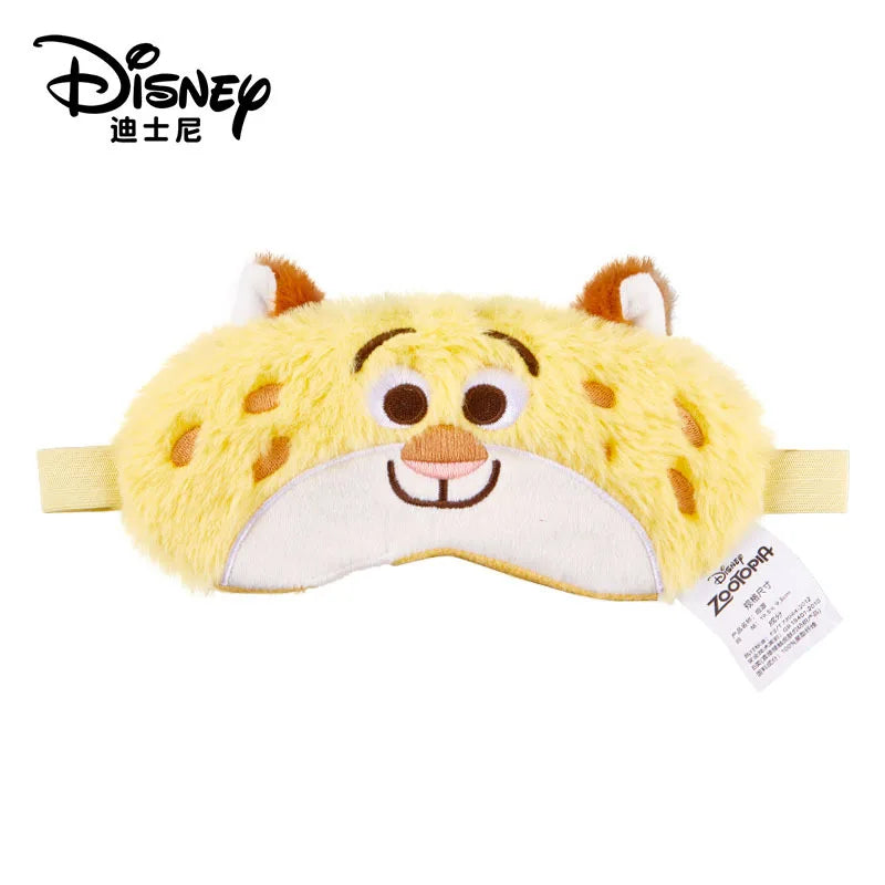 Disney Children's Plush Eye Mask Zootopia Cartoon Design Sleep Sunscreen Napping Mask for Students Cute And Crazy Gift