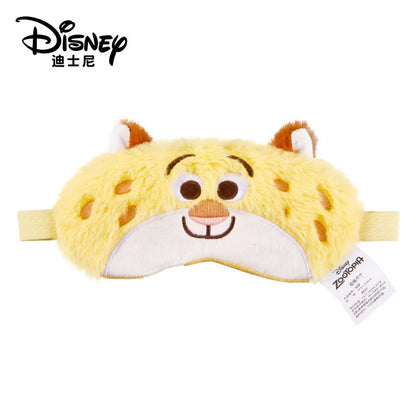 Disney Children's Plush Eye Mask Zootopia Cartoon Design Sleep Sunscreen Napping Mask for Students Cute And Crazy Gift