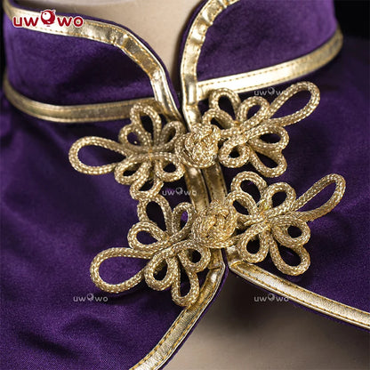 IN STOCK UWOWO C.C. Cosplay Codee Geasss: C.C. CC Purple Cheongsam Cosplay Costume Purple Dress Halloween Costume