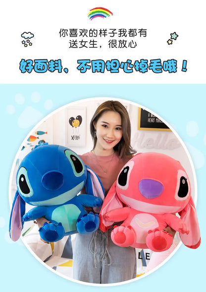 Big Size Hot Style Disney Stitch Plush Doll Toys Anime Lilo & Stitch Stuffed Doll Cute Stich Plush Doll Kids Xmas Baby Gift