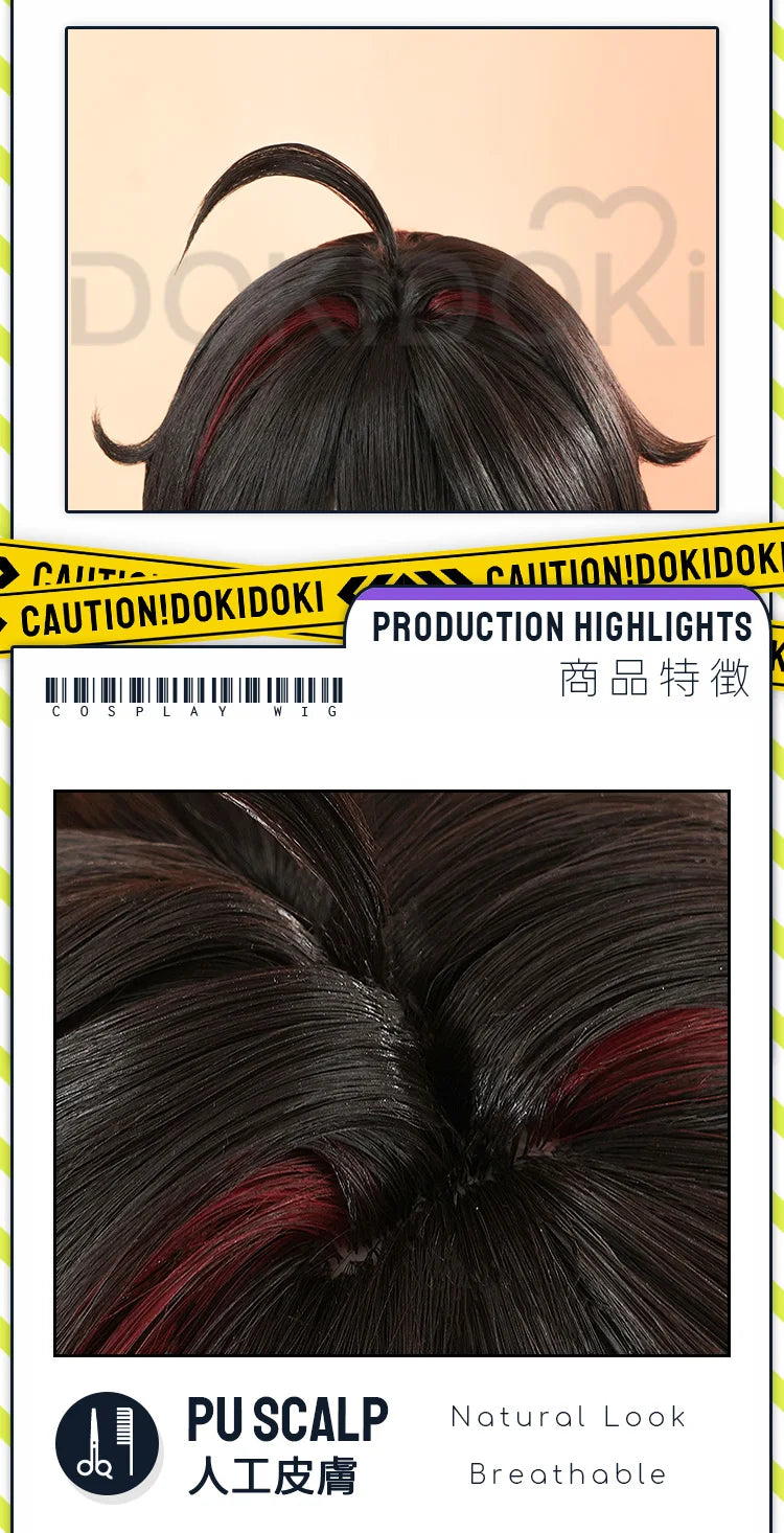 IN STOCK GaMing Wig Game Genshin Impact DokiDoki Men Hair Cosplay Hair Heat Resistant Synthetic Free Wig Cap