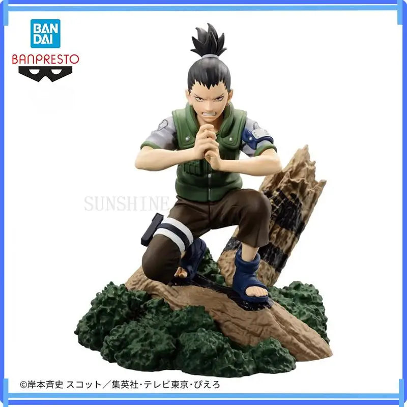 Bandai In Stock Original Memorable Saga Naruto Nara Shikamaru Anime Action Figure Model Ornaments Boxed Toys Gift Genuine
