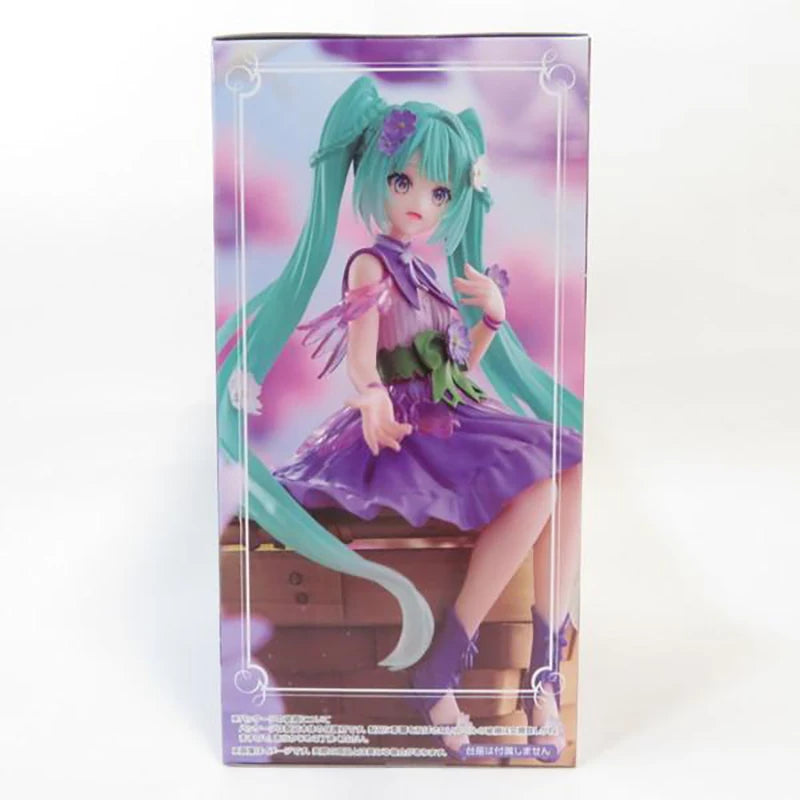 FuRyu Hatsune Miku Flower Fairy Purper Cosmos 14CM PVC Model