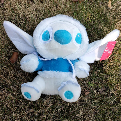 Disney 20cm Lilo and Stitch Plush Toys Kawaii Strawberry Winter Pearls Cosplay Anime Plushie Stich Dolls Soft Stuffed Gift Child