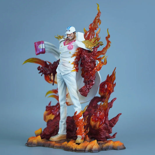 34cm Anime One Piece Sakazuki PVC Action Figure Statue Desktop Ornament Model Toy Gift