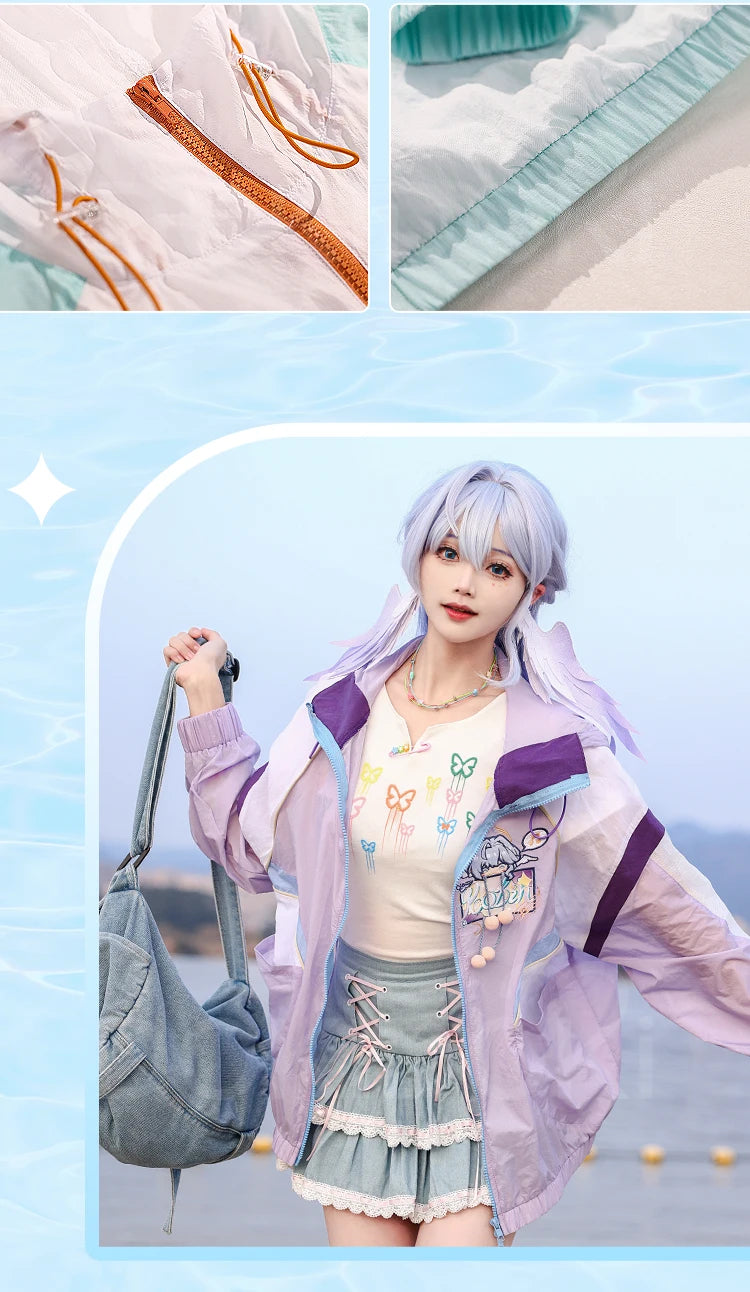 Aventurine Blade Robin Firefly Sparkle Feixiao Doujin Cosplay Costume Game Honkai: Star Rail DokiDoki-SR HSR Sunscreen Jacket