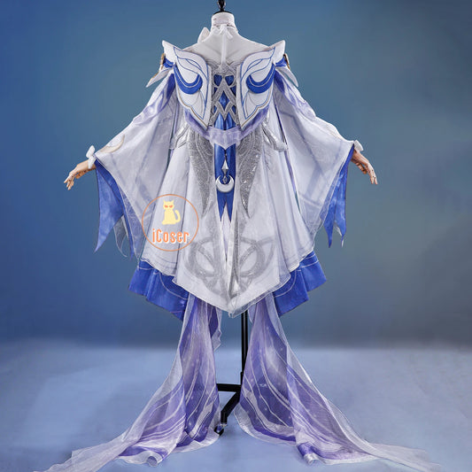 Genshin Impact Columbina Cosplay Costume The Damselette Dress Uniform Metal Prop Eleven Fatui Harbingers Halloween Women Girls