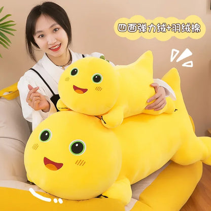 40-80cm Kawaii Milk Dragon Doll Plush Toy Pillow Nailong Stuffed Doll Cartoon Anime Accompany Sleep Toy Kid Birthday Gift