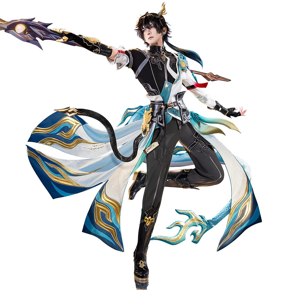 Dan Heng IL Permansor Terrae Cosplay Costume Game Honkai: Star Rail【S-2XL】DokiDoki-SR Danheng Tail Halloween Cosplay Plus Size