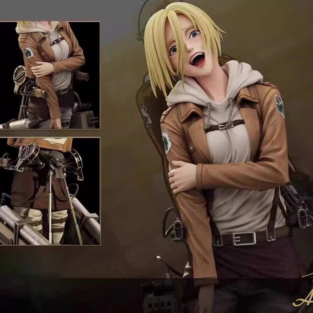 Pre-sale Attack on Titan Anime Figures Annie Leonhart Figures PVC Statue Collection Model Room Decoration Birthday Gift Toys