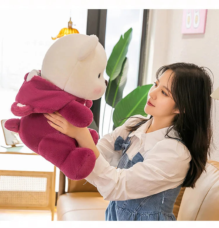 65cm Kawaii Little Bear Plush Doll Cute Soft Anime Lina Bear Plush Doll Cartoon Valentine's Day Birthday Gift Children's Holiday