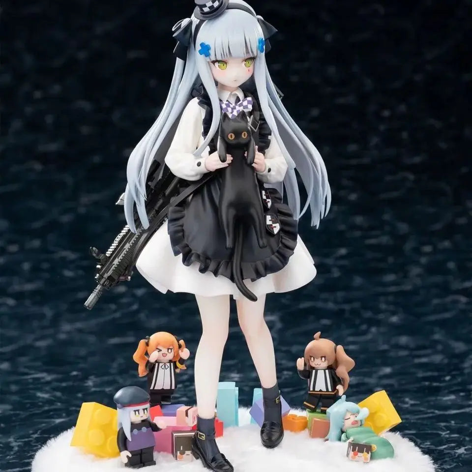 Girls Frontline Anime HK416 Black Cat's Gift Version Action Figure Cute Girl Figurine Collection Statue Model Ornament Toys Gift